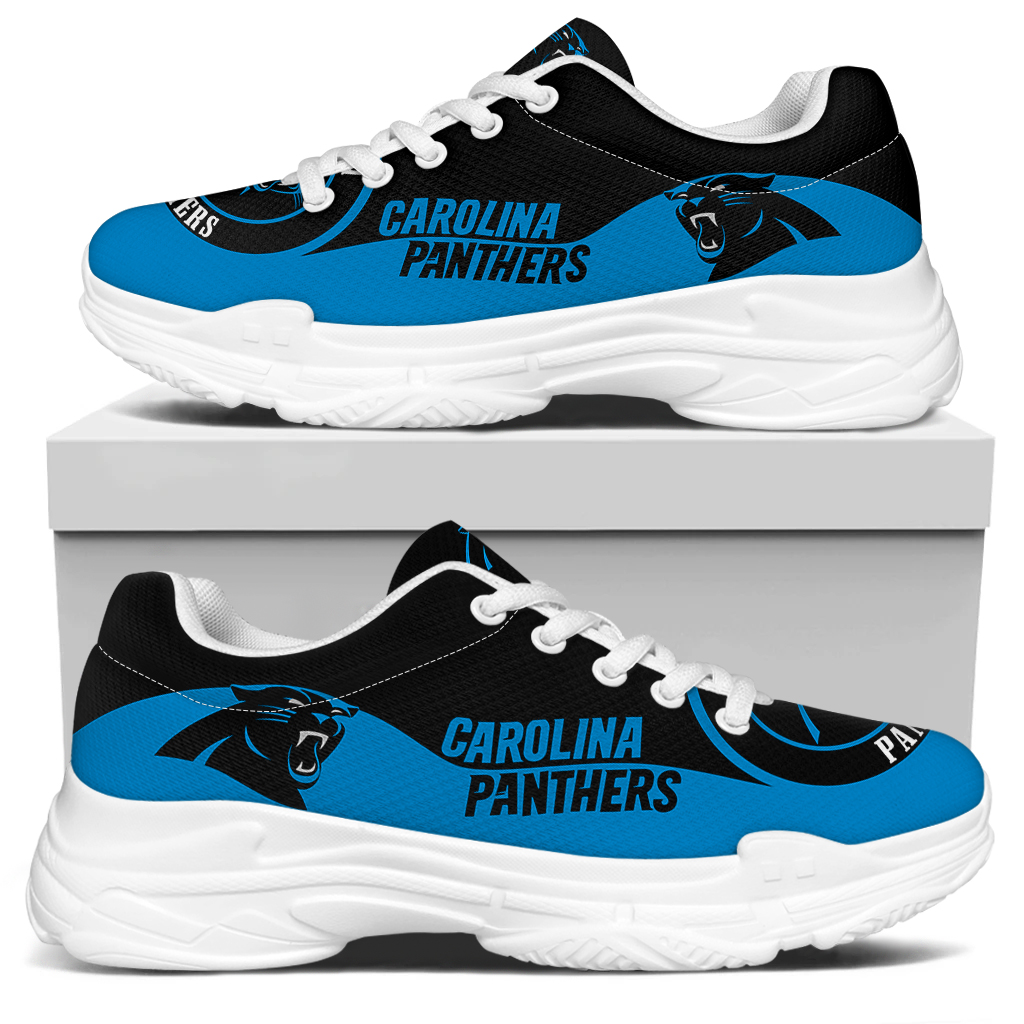 Men's Carolina Panthers Edition Chunky Sneakers With Line 002